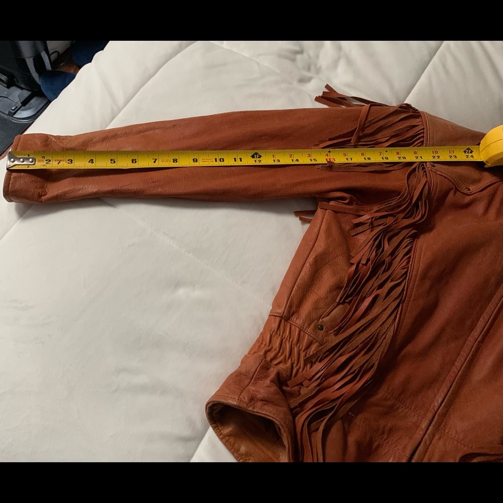 🍁Women's Genuine Leather Brown/Rust Thinsulated Lined jacket. Size Medium - Picture 7 of 10